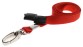 Red woven breakaway lanyard, 10mm width with safety breakaway and metal lobster clip  (Pack of 100)